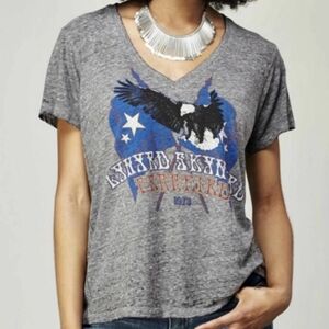 3/$25 Free People X Trunk Lynyrd Skynyrd Freebird Graphic Tissue Tee Shirt XS/S